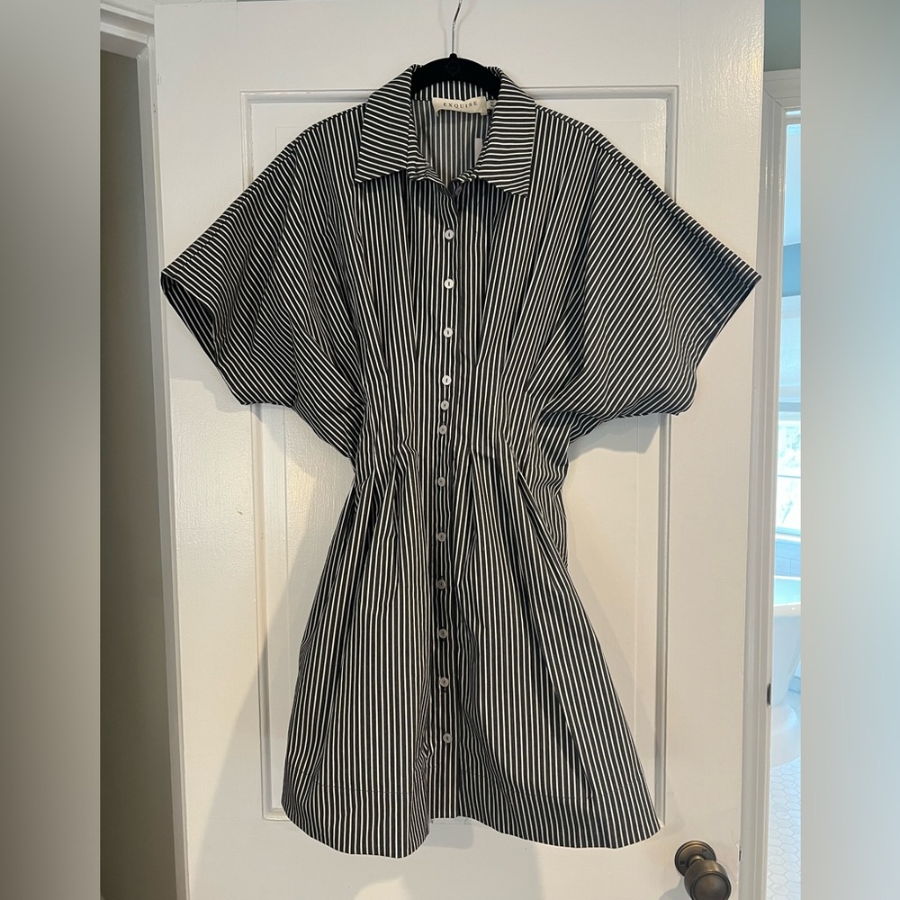 Anthropologie The Tobie button front dress